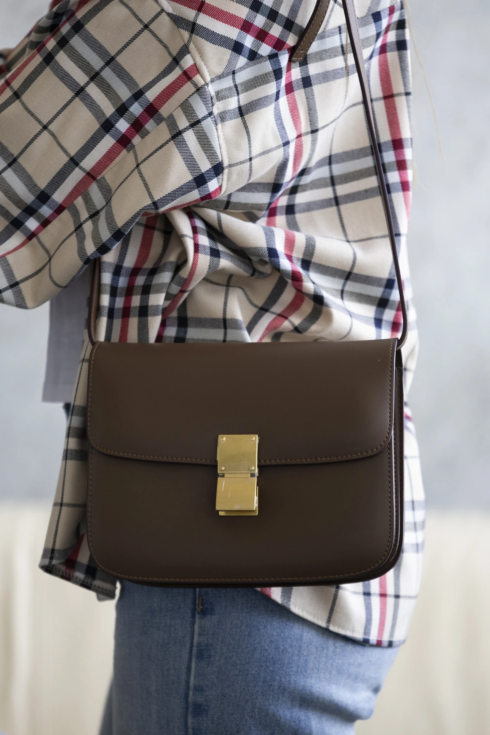 Celine Classic Box Brown/Gold - Зображення 3