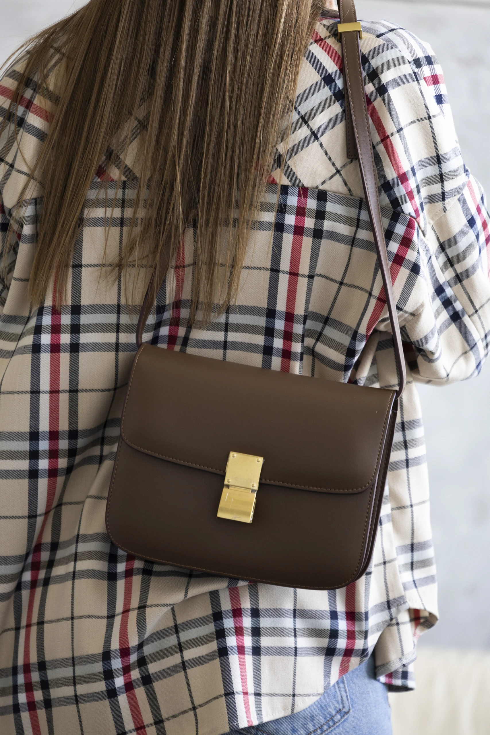 Celine Classic Box Brown/Gold