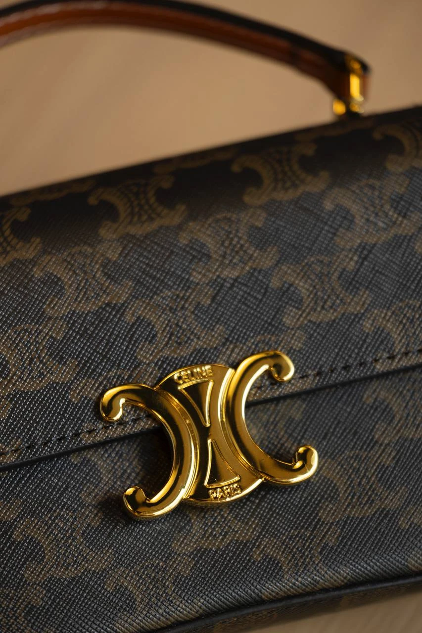 Celine Lola Triomphe Brown/Gold - Зображення 6