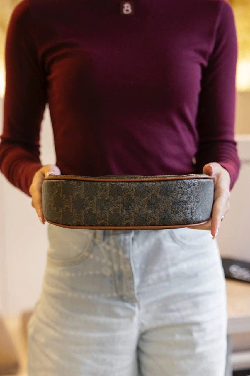 Celine Medium Ava Triomphe Brown/Gold - Зображення 2