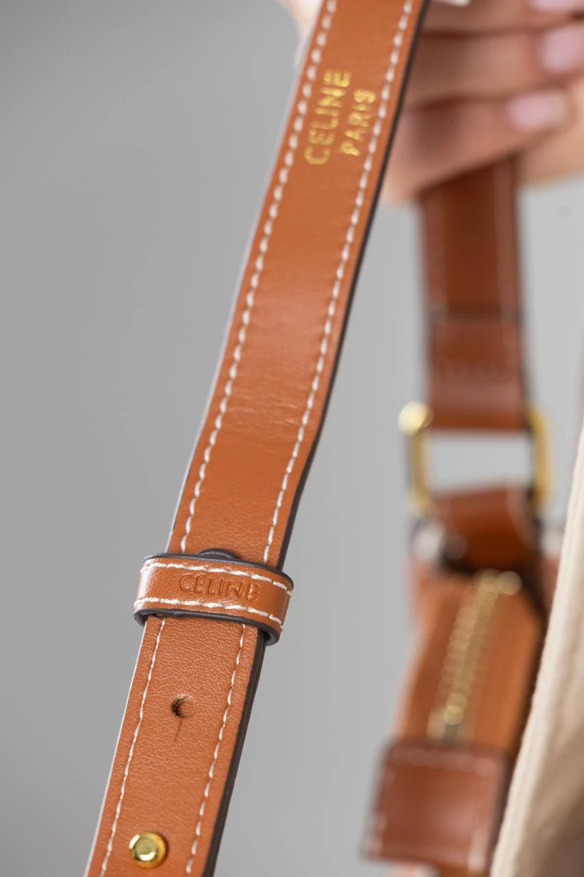 Celine Medium Ava Triomphe Tan Brown/Gold - Зображення 6