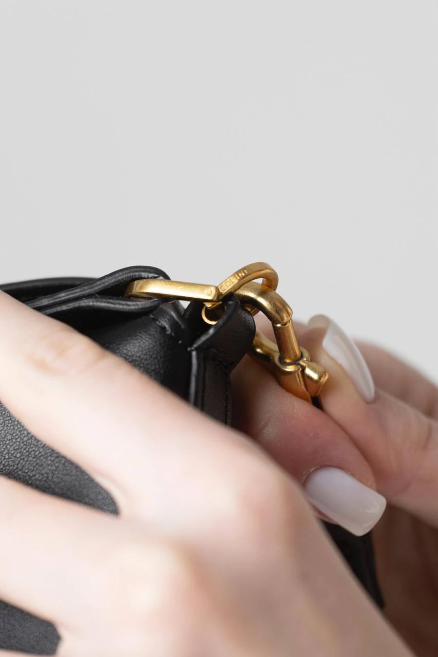 Celine Small Bucket Cuir Triomphe Black/Gold - Зображення 6