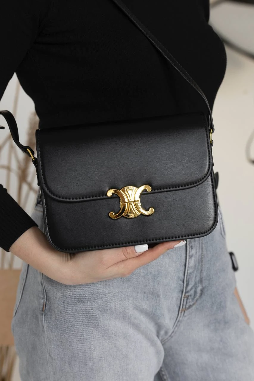 Celine Teen Triomphe Black/Gold - Зображення 3