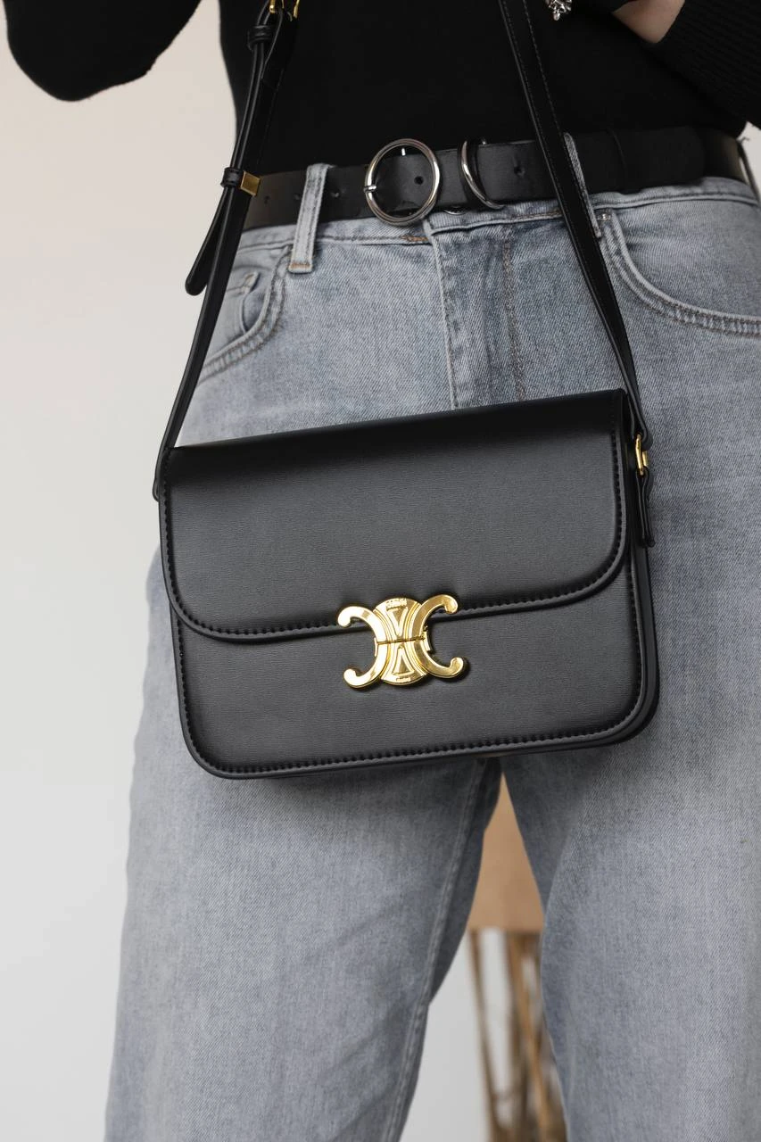 Celine Teen Triomphe Black/Gold