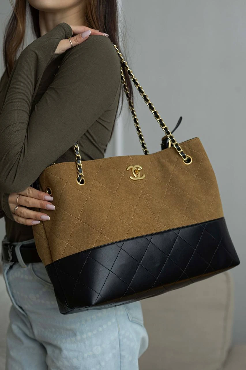 Chanel 25 Hobo Black/Brown/Gold - Зображення 4