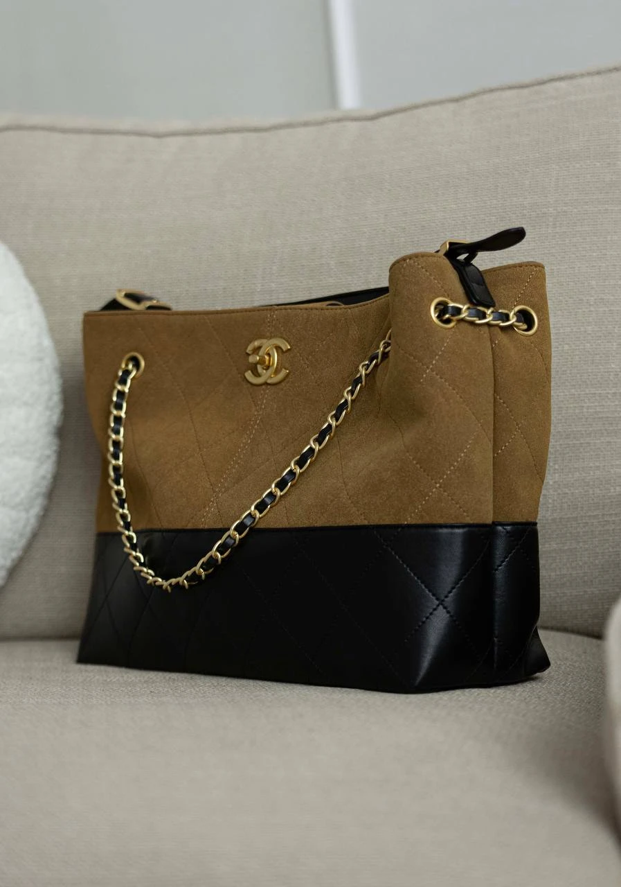 Chanel 25 Hobo Black/Brown/Gold - Зображення 8