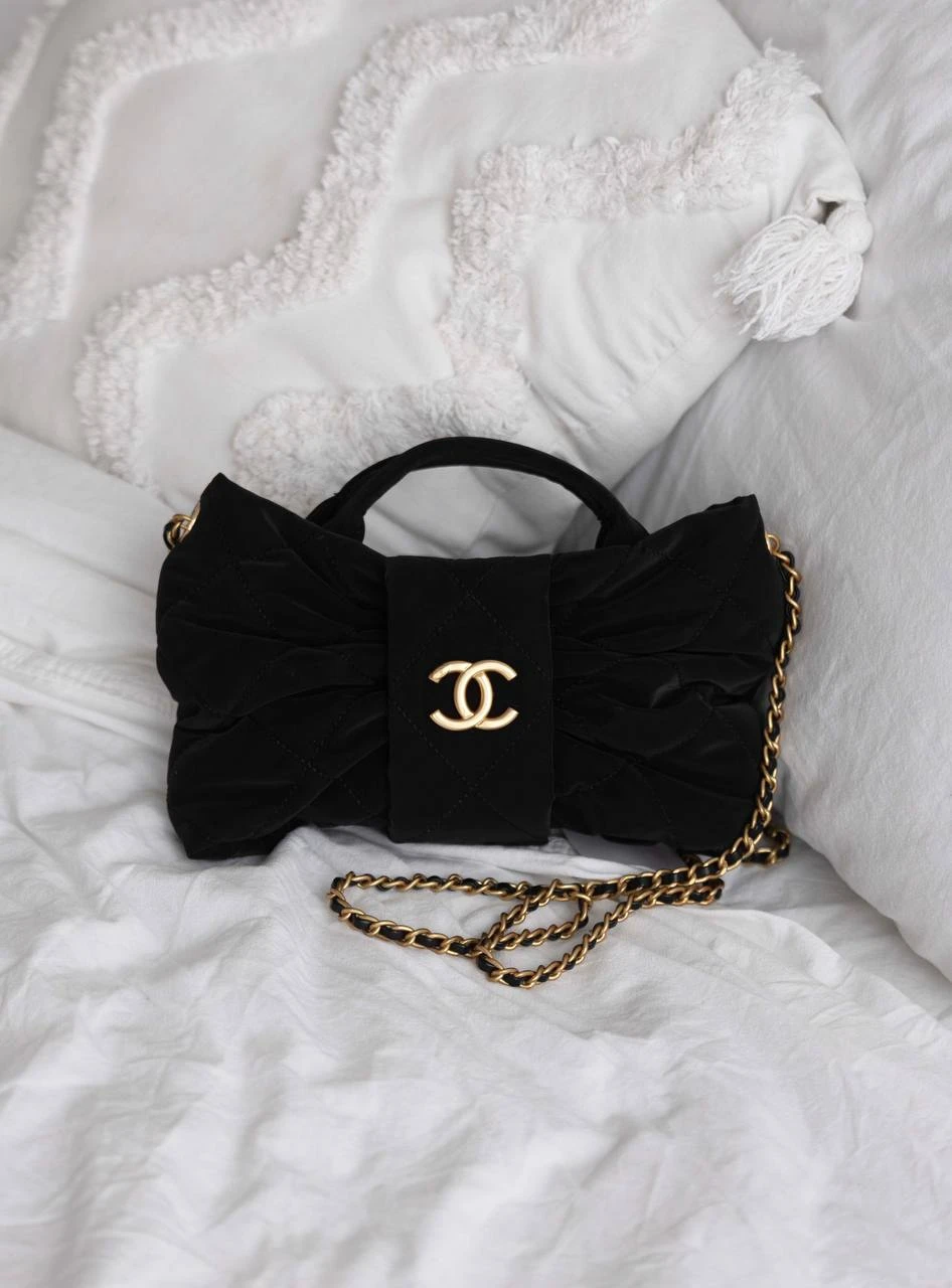 Chanel Mini Bow Black/Gold - Зображення 7