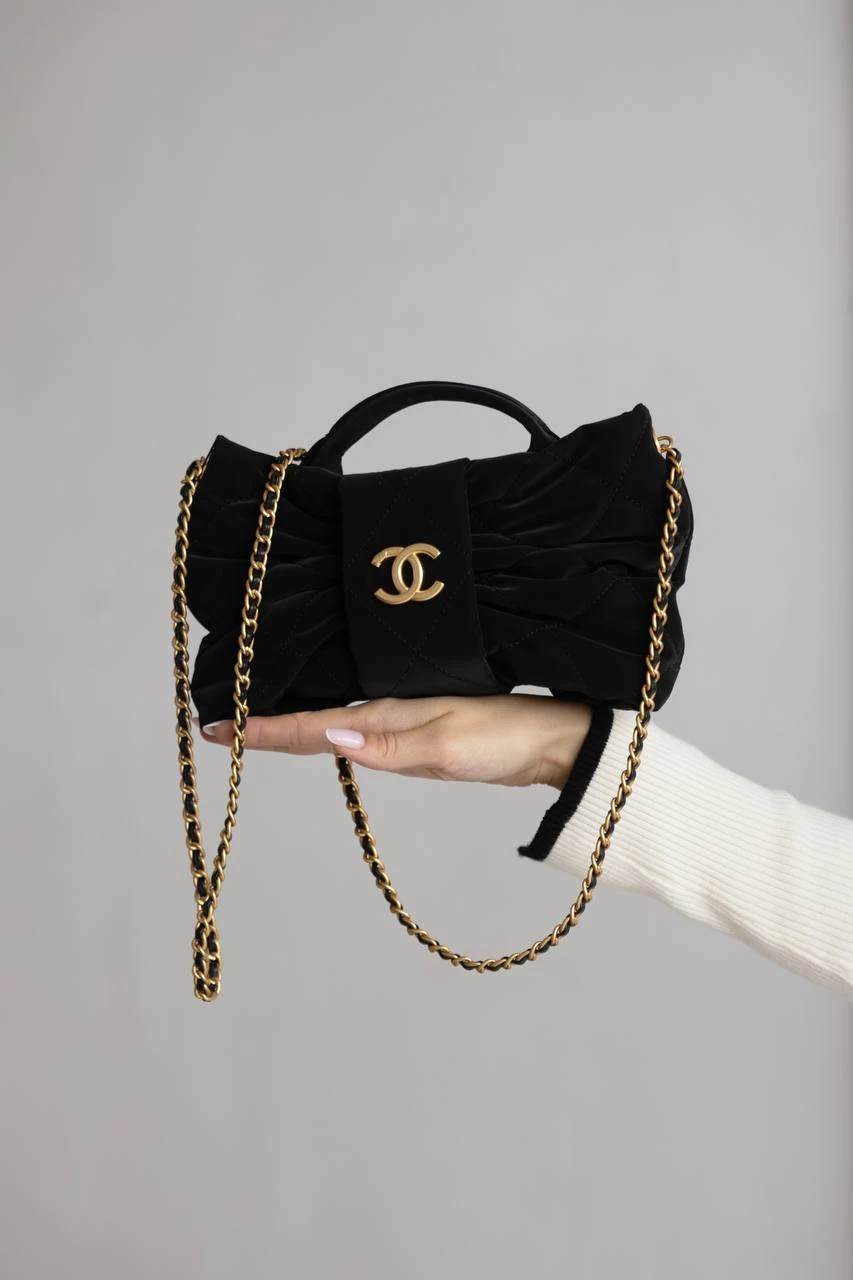 Chanel Mini Bow Black/Gold - Зображення 6