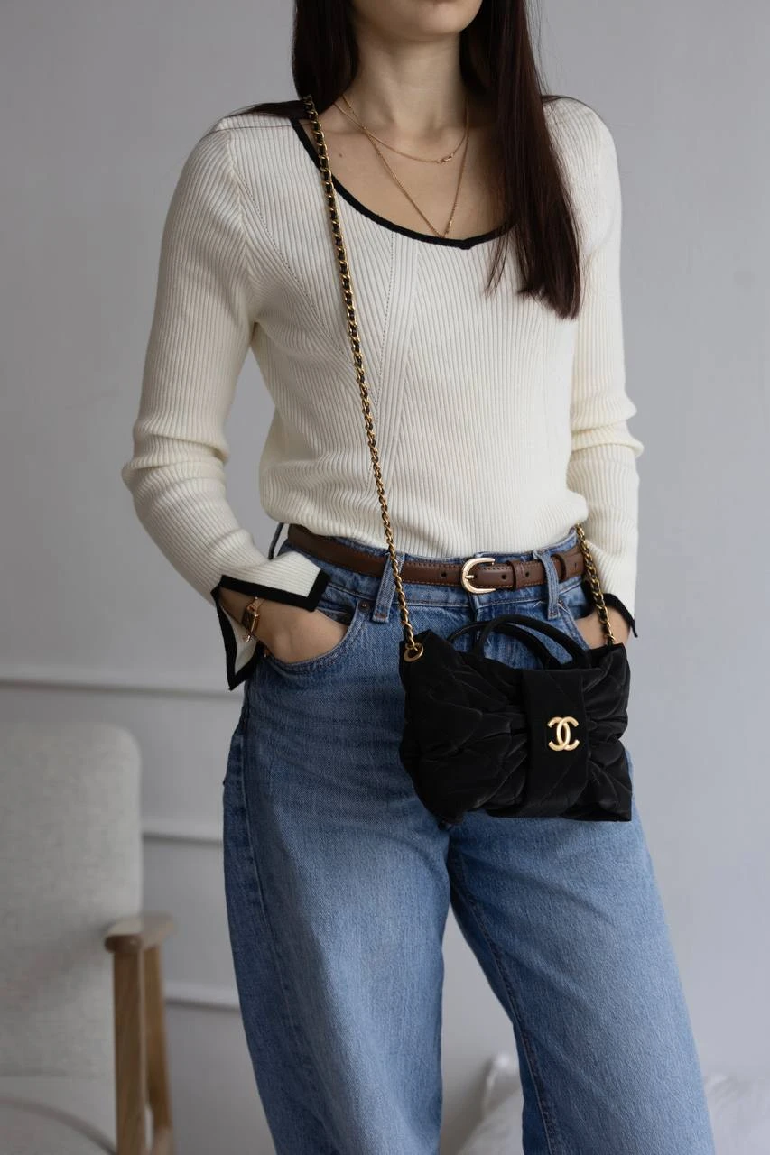 Chanel Mini Bow Black/Gold - Зображення 2
