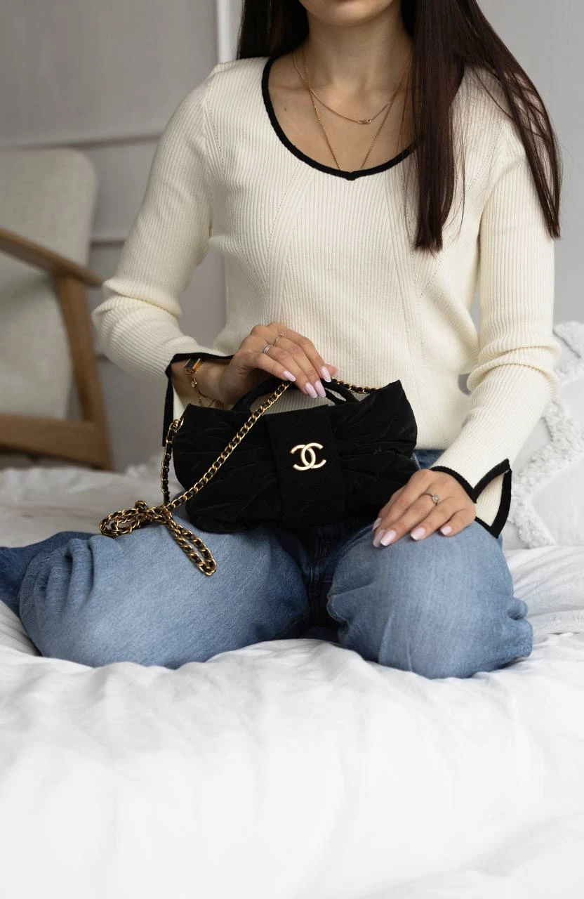 Chanel Mini Bow Black/Gold - Зображення 4