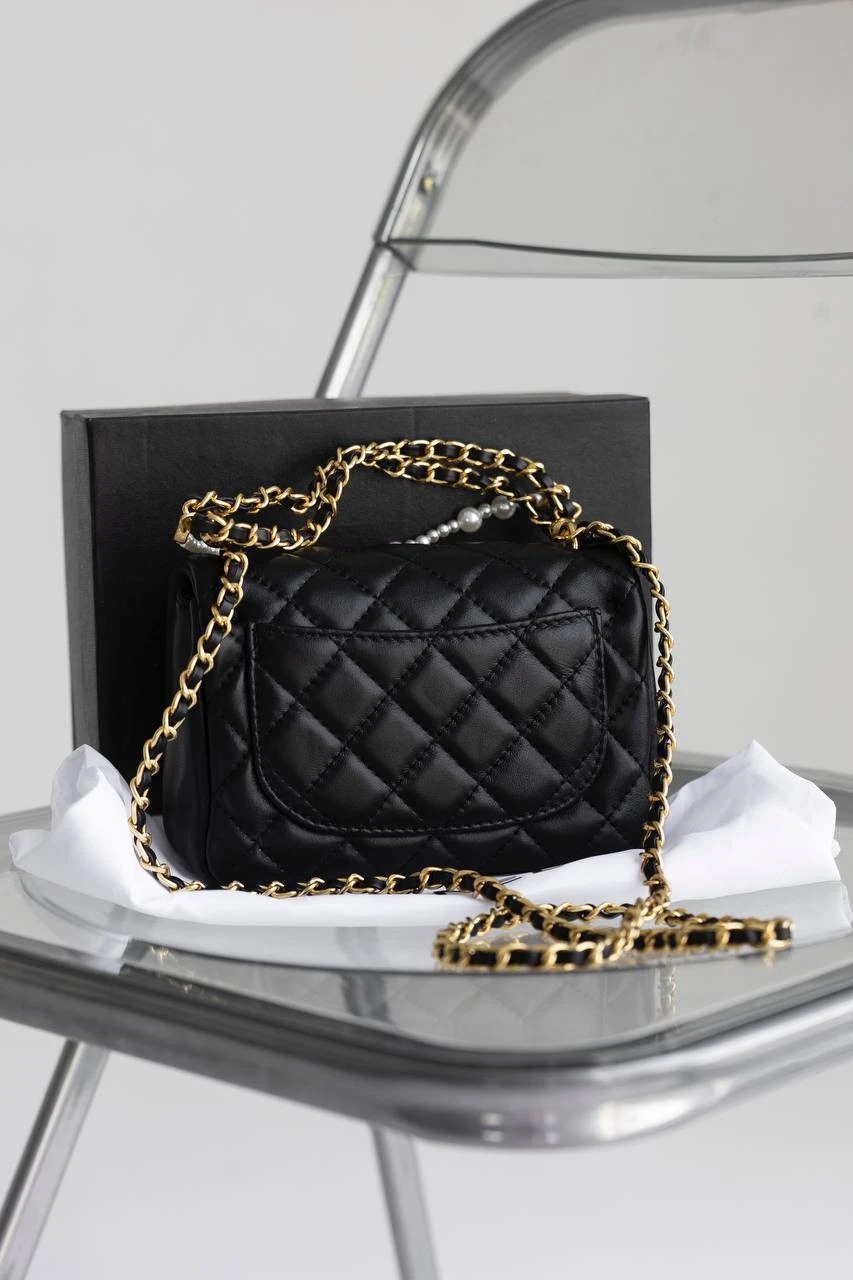 Chanel Pearl Crush Mini Flap Black/Gold - Зображення 3