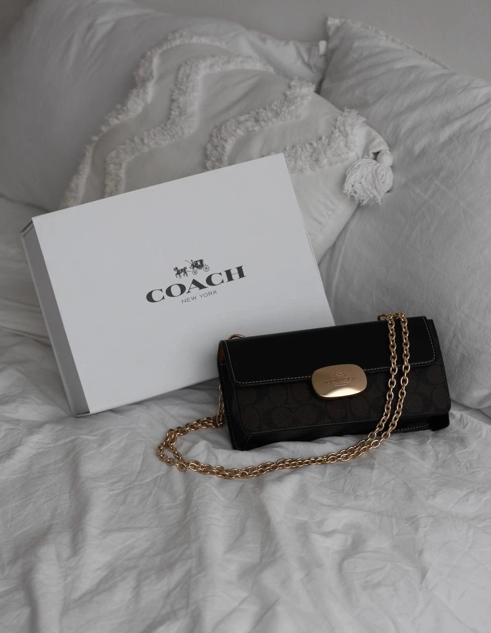 Coach Eliza Flap Crossbody Black/Bronze - Зображення 7