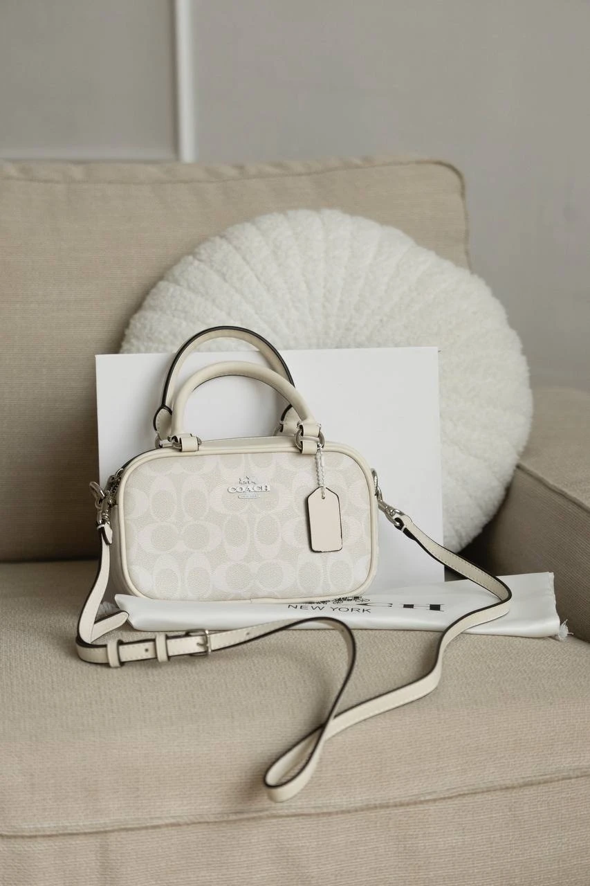 Coach Rowan Satchel White/Silver - Зображення 6