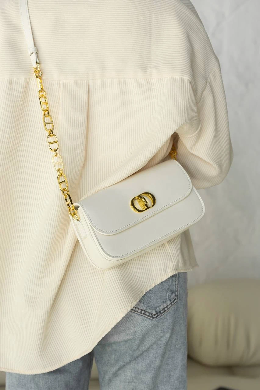 Dior 30 Montaigne Avenue White/Gold