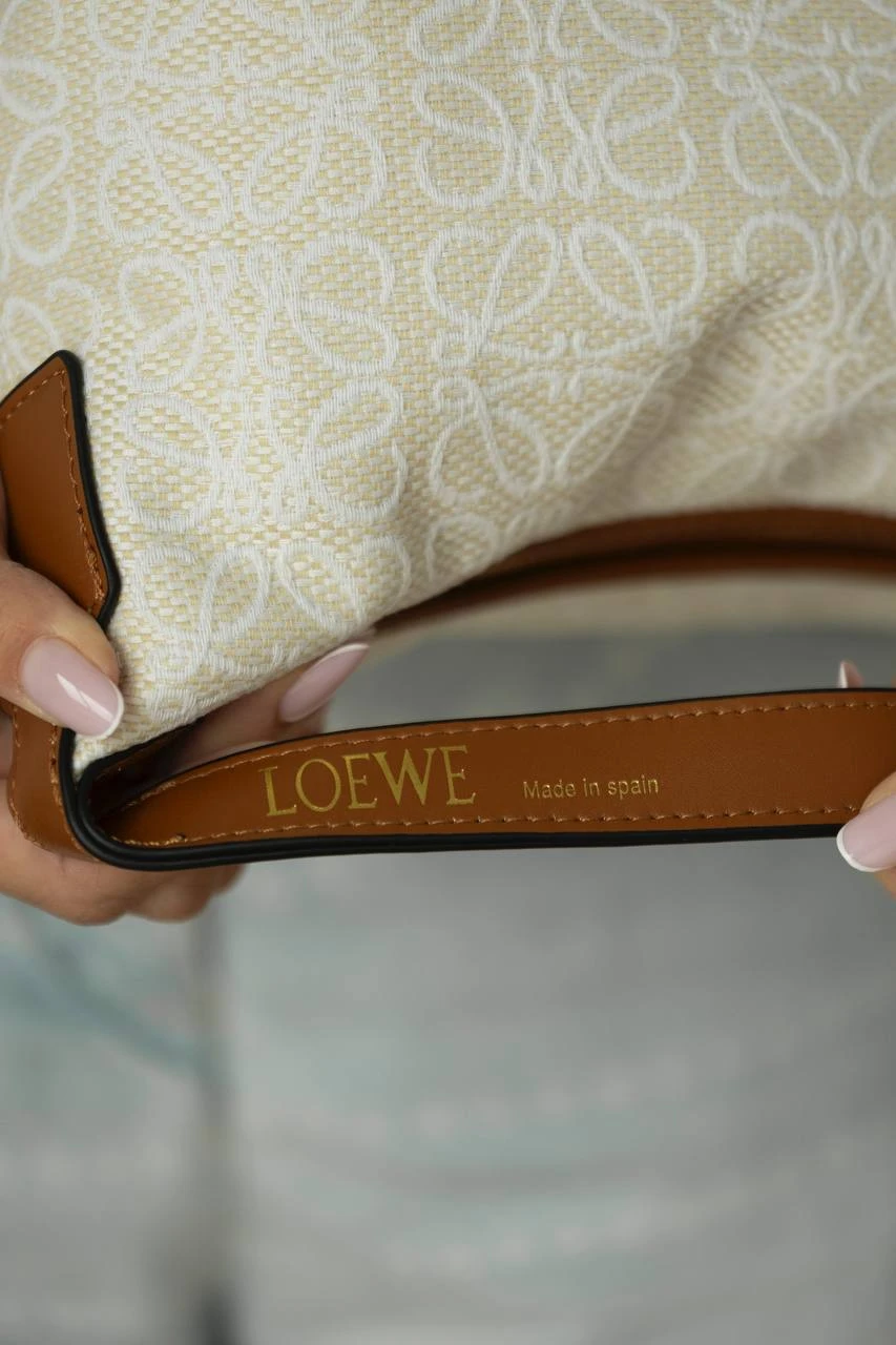 Loewe Cubi Anagram Small Canvas/Gold - Зображення 7