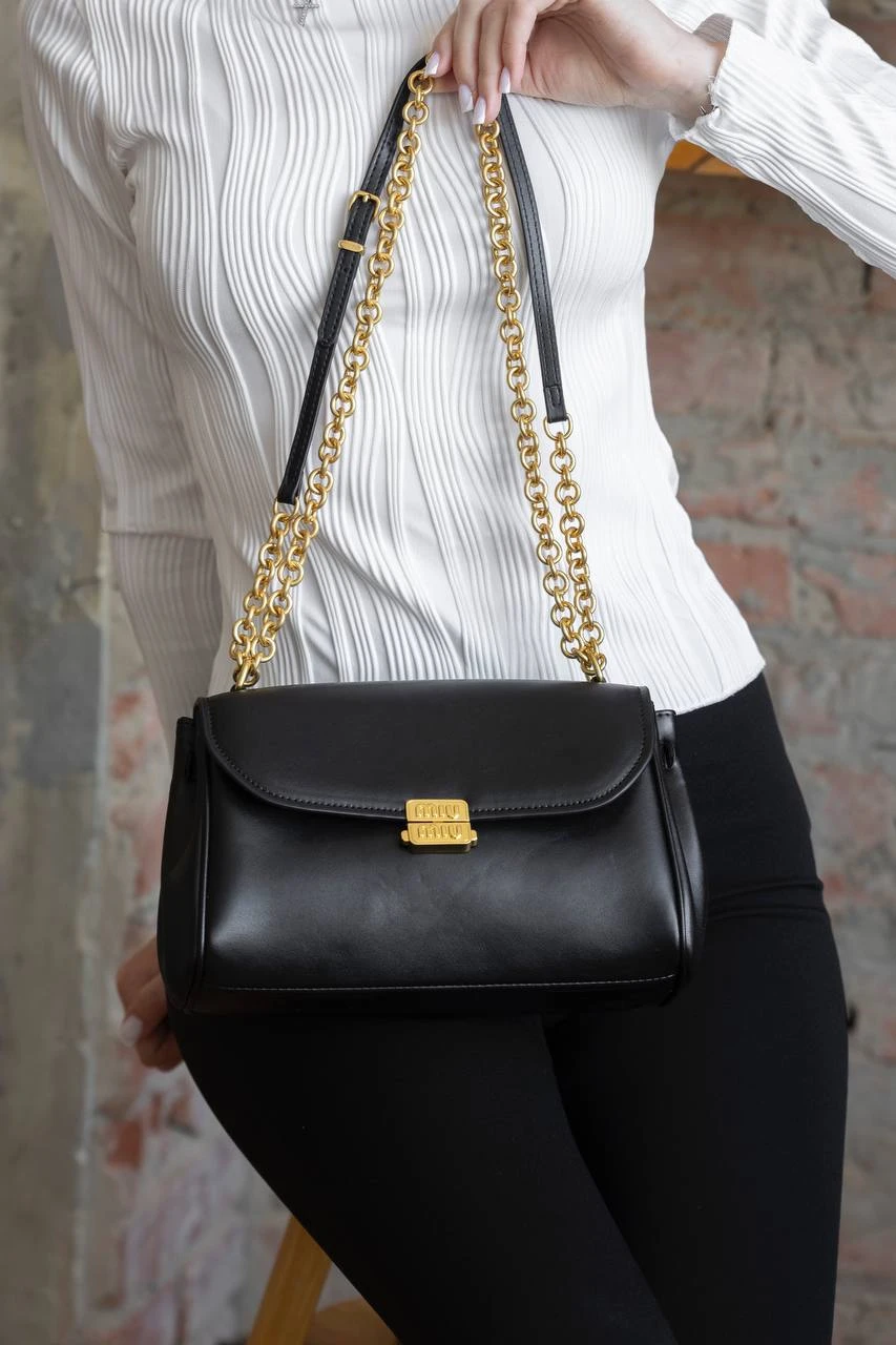 Miu Miu Nappa Black/Gold - Зображення 2