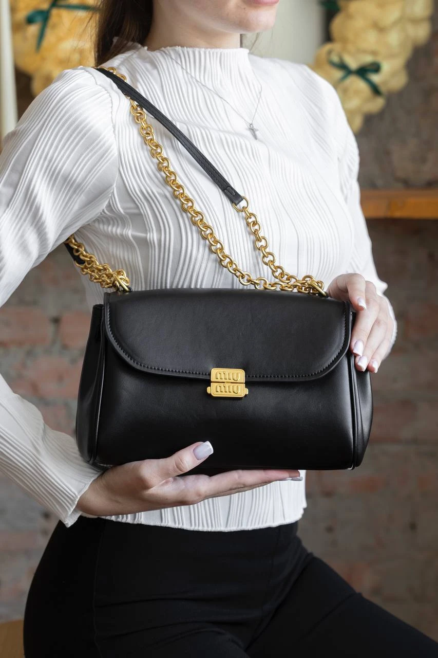 Miu Miu Nappa Black/Gold - Зображення 3
