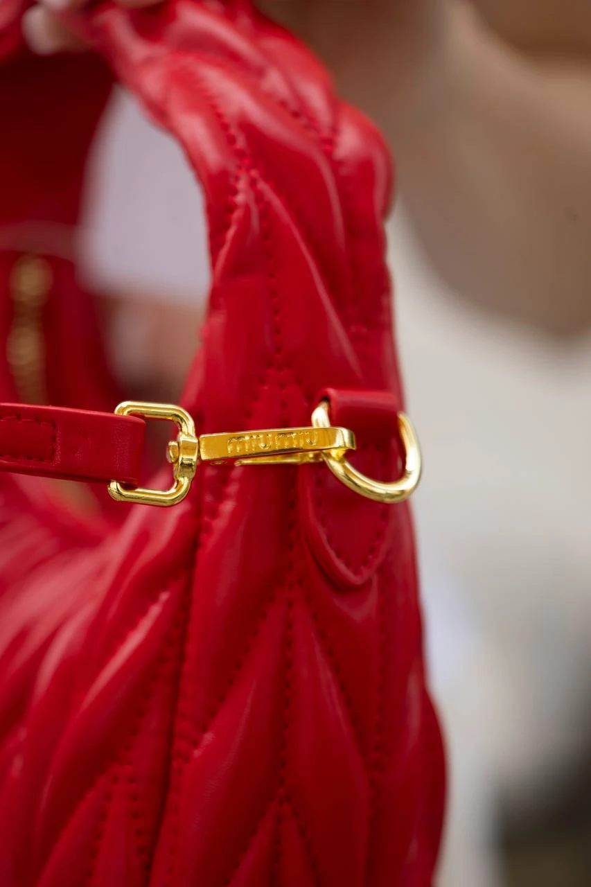 Miu Miu Wander Matelassé Nappa Red/Gold - Зображення 6