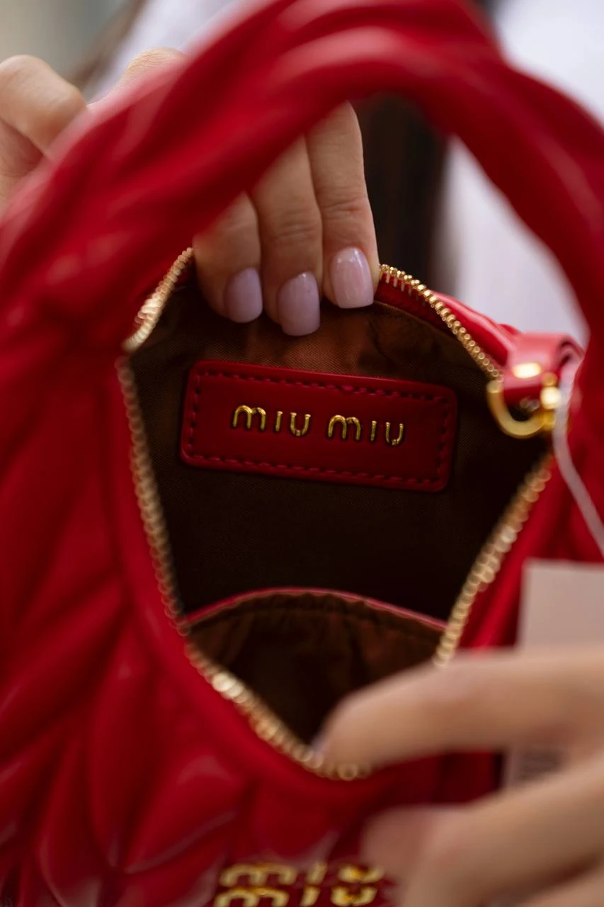 Miu Miu Wander Matelassé Nappa Red/Gold - Зображення 7