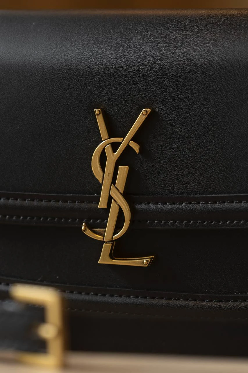 Yves Saint Laurent Solferino Satchel Bag Black/Bronze - Зображення 8